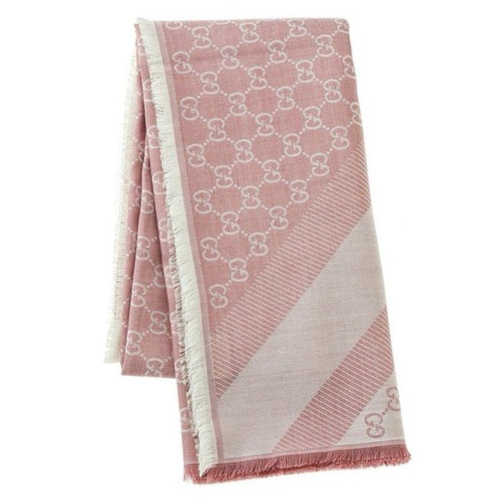 Gucci Pink Horsebit Square Scarf